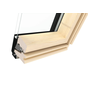 Окно мансардное деревянное RotoQ Q42S H100L1. 1 камерное. Ручка сверху. Вентклапан.