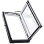 Окно-люк мансардный пластиковый Designo R35. 1 камерный. Петли слева/слева. ThermoBlock WD.