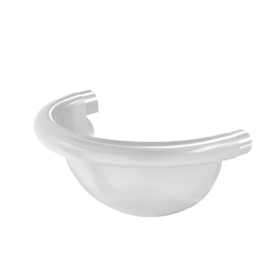 Заглушка желоба полукруглая водосточной системы Aquasystem серия 