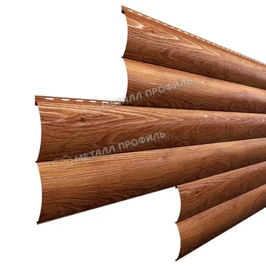 Сайдинг МЕТАЛЛ ПРОФИЛЬ Woodstock-T-28х330 (Т-01-0.5) ECOSTEEL®